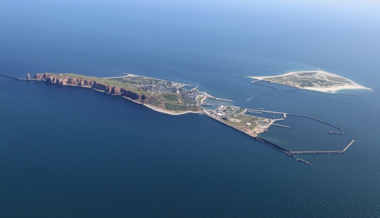 Helgoland Reisen Luftaufnahme