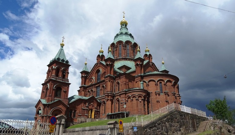 Die Uspenski Kathedrale in Helsinki.