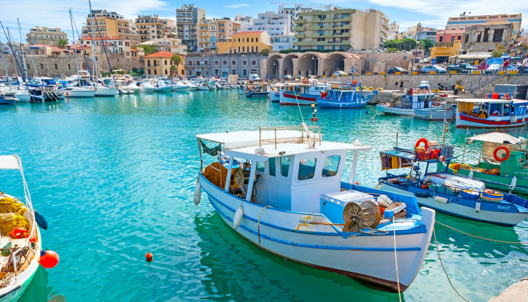 Heraklion Boot Hafen