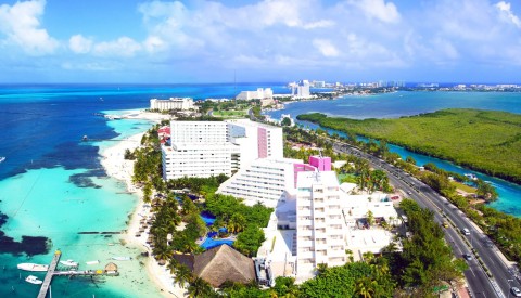 Hotelanlagen in Cancun