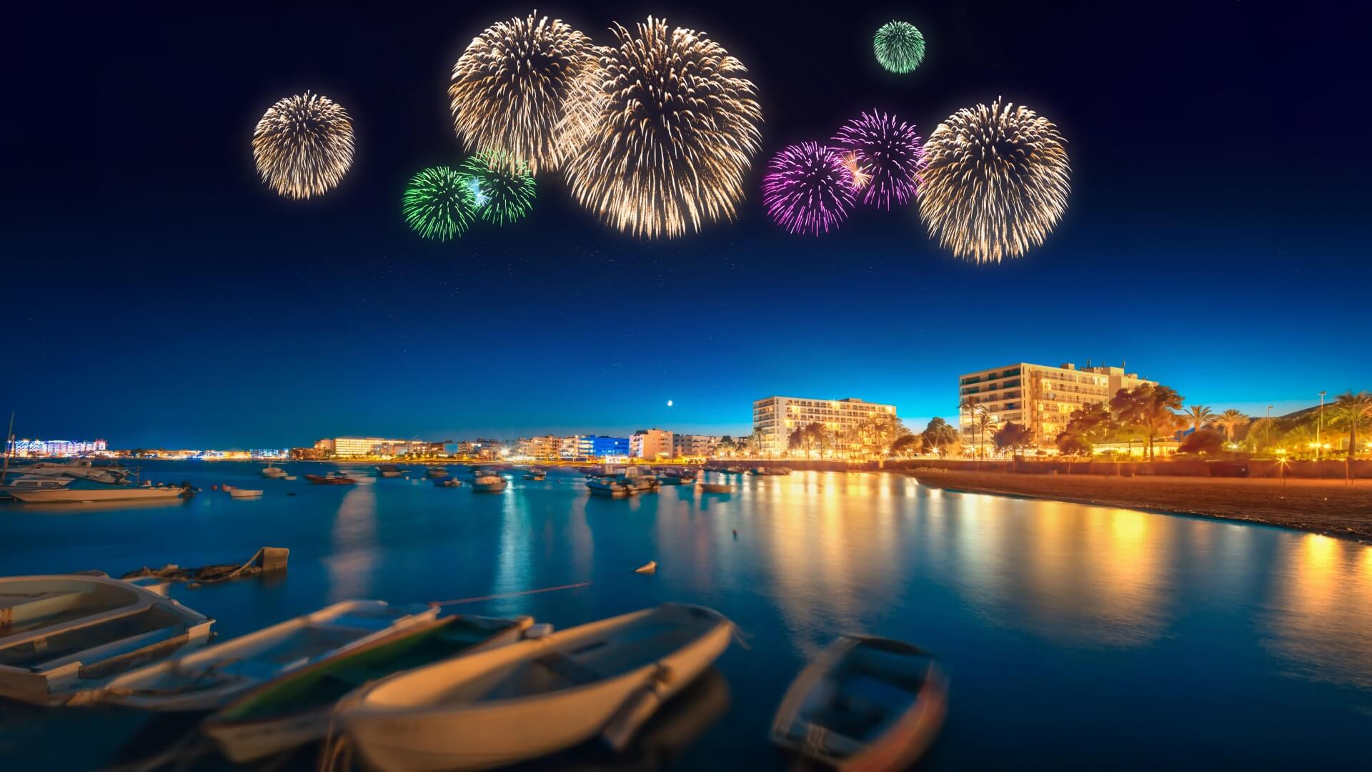 Ibiza Party Feuerwerk