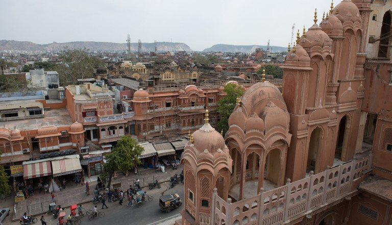 Der Palast der Winde in Jaipur.