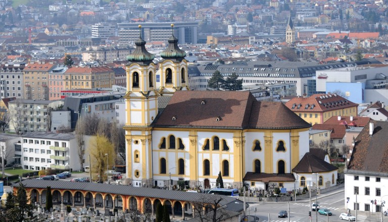 Die Basilika Wilten in Innsbruck.