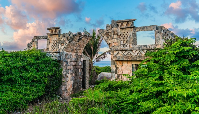 Der Tempel der Ixchel auf der Isla de Mujeres.