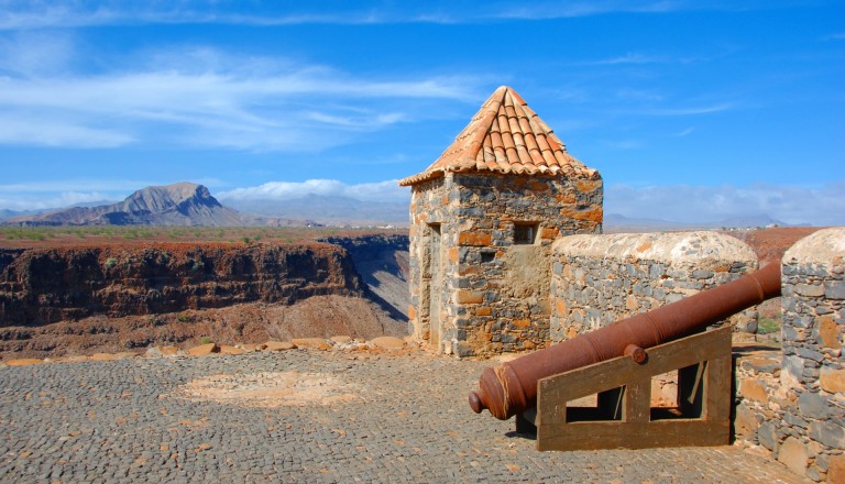 Die Festung Sao Felipe von Ribeira Grande, Kap Verde Sehenswürdigkeiten.