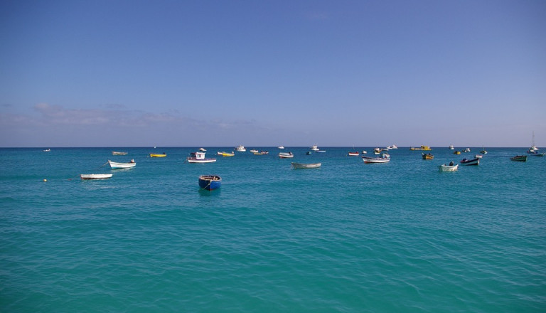 kap verde meer boot