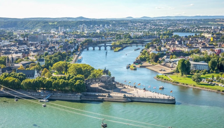 Das deutsche Eck in Koblenz.