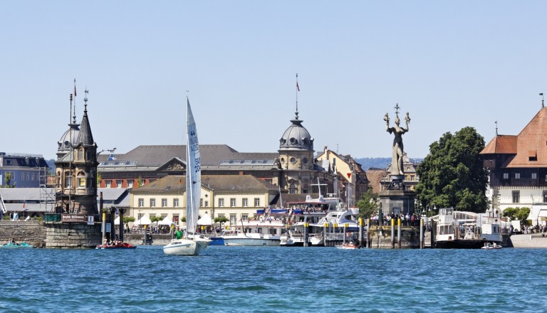 Die Altstadt von Konstanz am Bodensee.