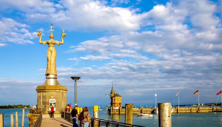 Die Imperia Statue in Konstanz.