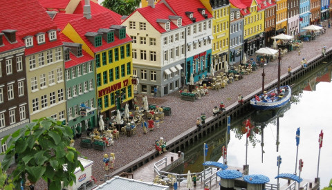 Kopenhagen im Legoland. Legoland in Dänemark.
