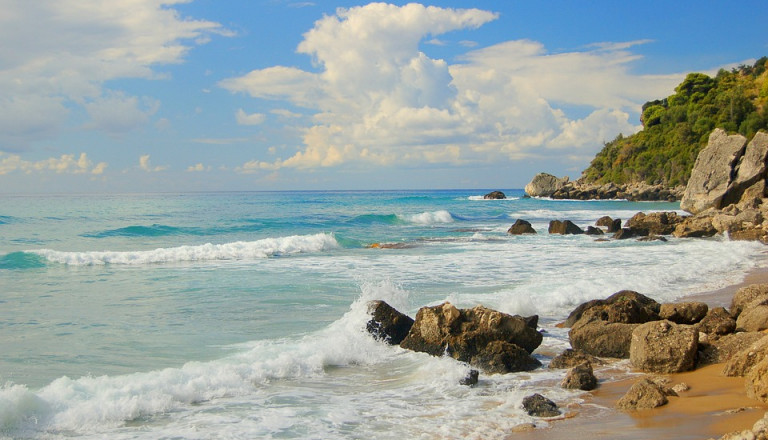 korfu meer strand