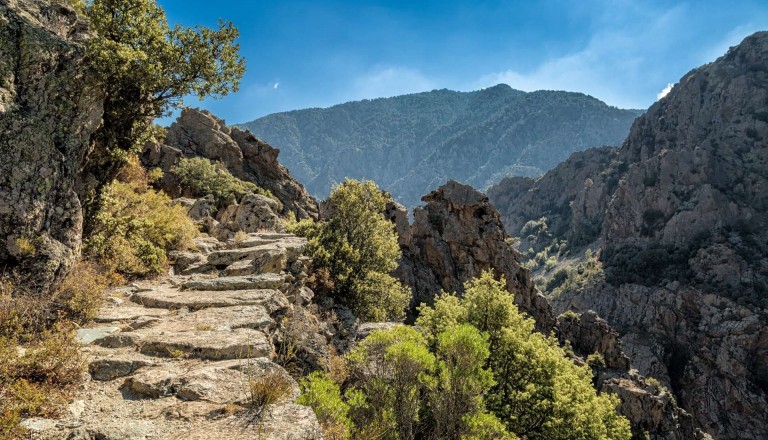 Die Schlucht Scala di Santa Regina auf Korsika