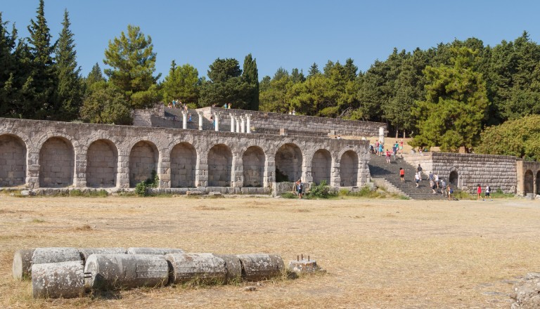 Die Ruinen des antiken Asklepion.