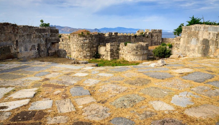 Die Johanniterfestung Nerantziá in Kos-Stadt.