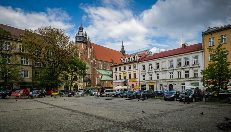 Markplatz im Stadtteil Kazimierz von Krakau