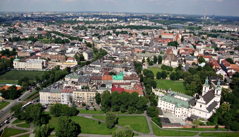 Panoramablick auf Krakau.