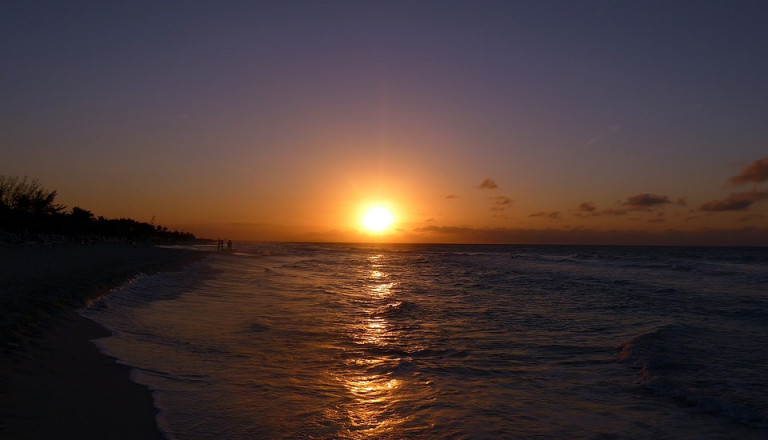 kuba strand meer sonnenuntergang