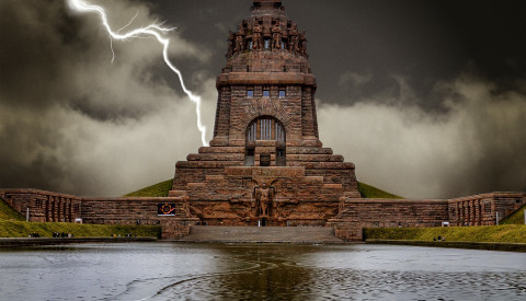 Das Völkerschlachtdenkmal in Leipzig