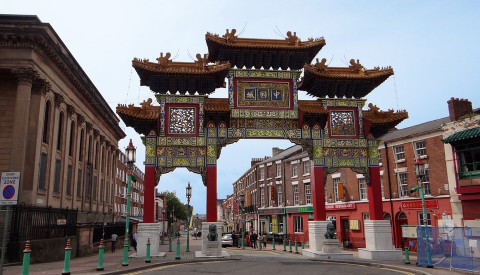 Die älteste Chinatown in Europa. Liverpool