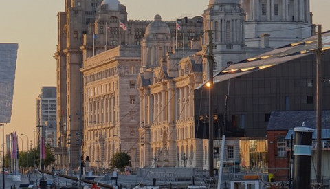 Das Royal Liver Building in Liverpool