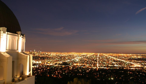 In LA kann man vom Griffiths Observatory Sterne sogar am Himmel sehen - nicht nur in Hollywood.