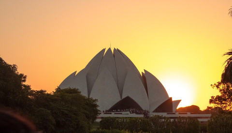 Der Lotustempel in Delhi, Indien. Kutur