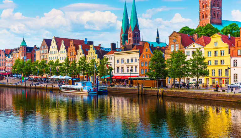 Lübeck Stadt Boot