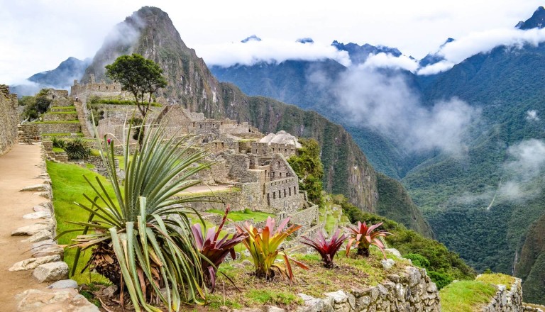 Die antike Mayastadt Machu Picchu in Peru.