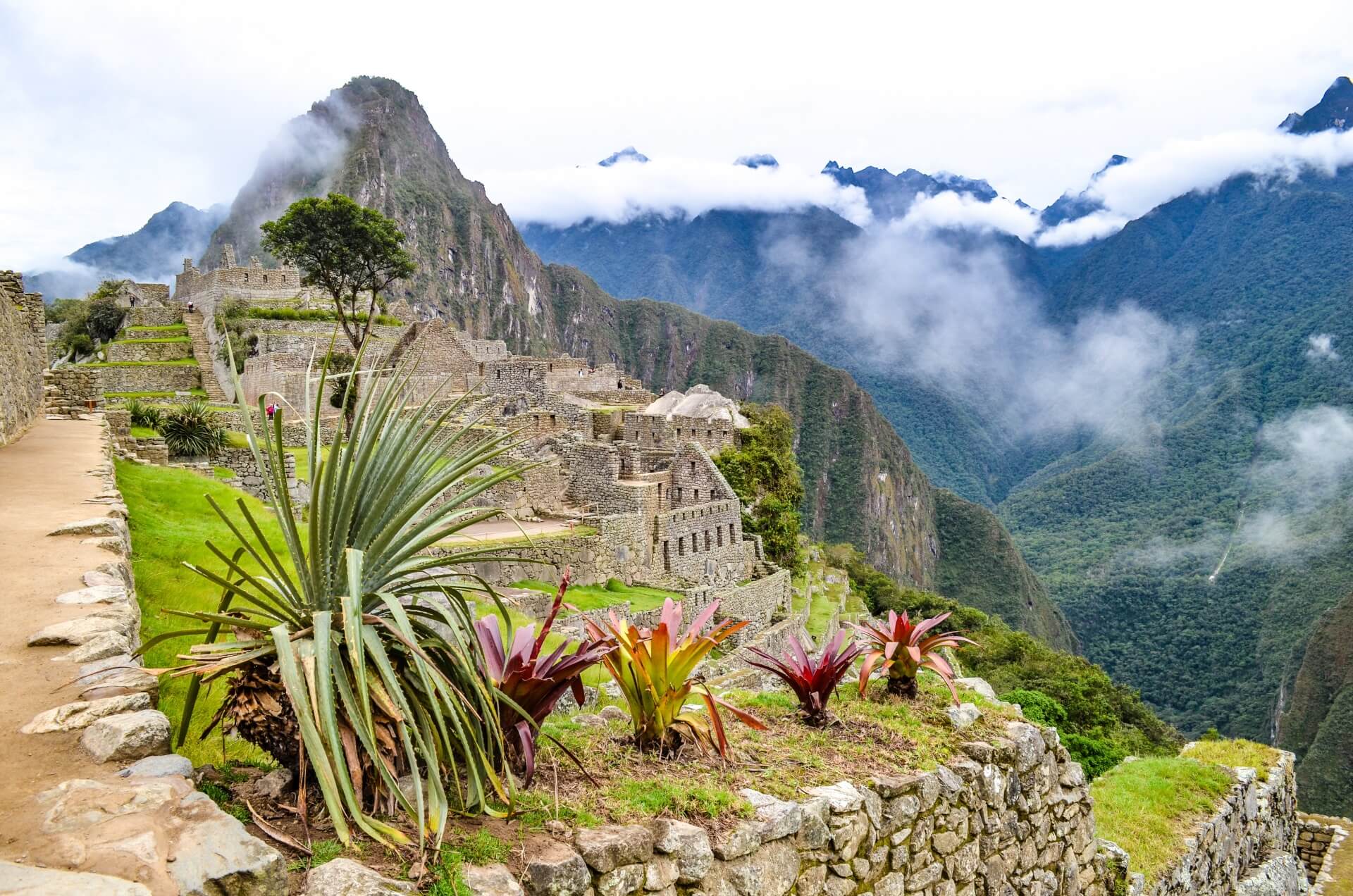 Die antike Mayastadt Machu Picchu in Peru.