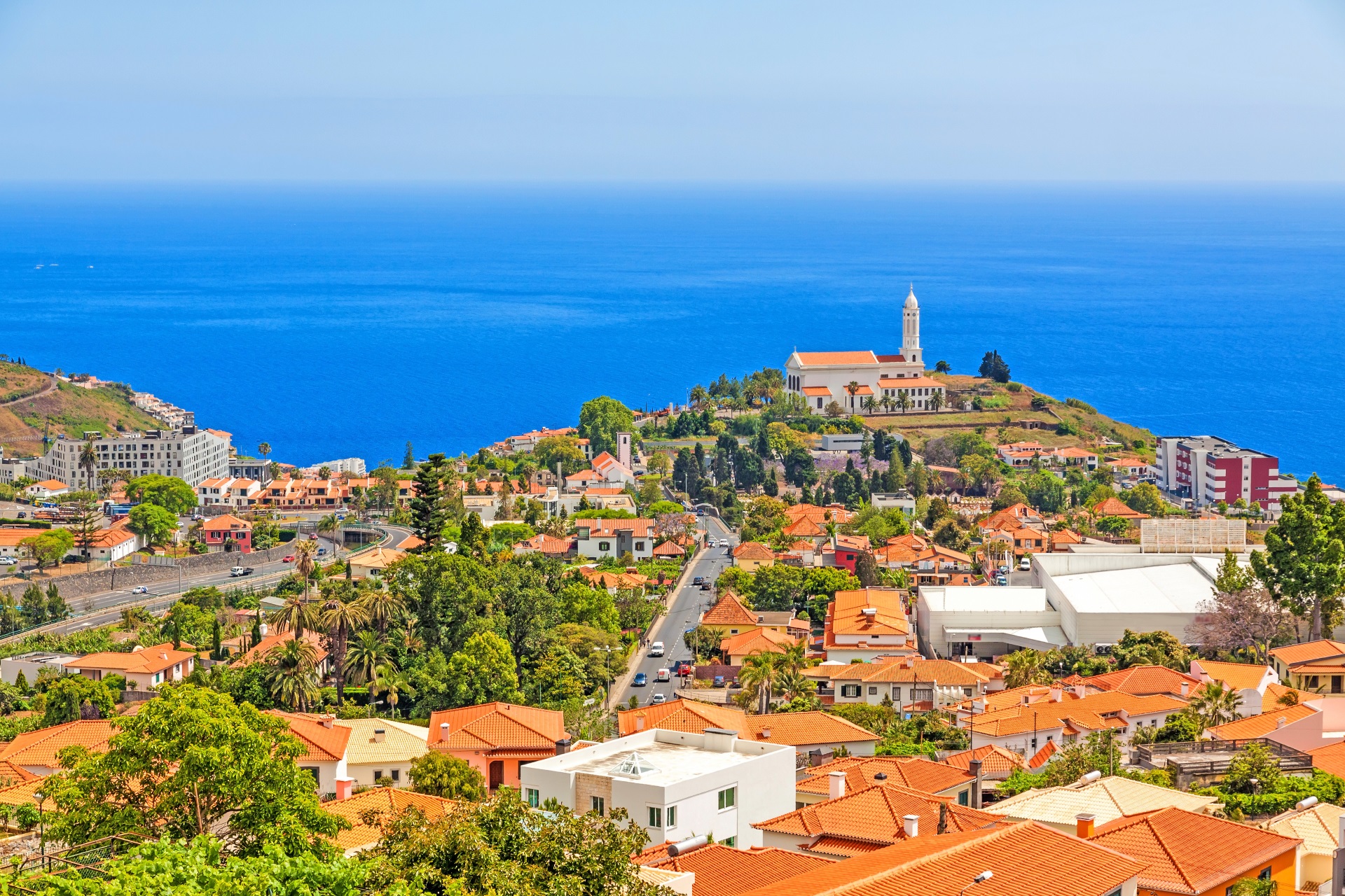 Madeira Die Kirche Sao Martinho in Funchal.