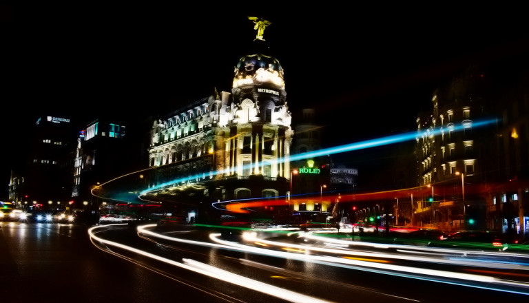 Madrid bei Nacht