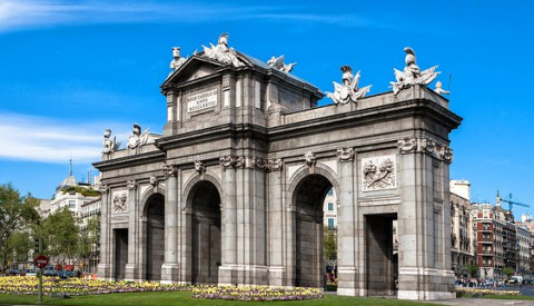 Die Puerta de Alcala in Madrid.