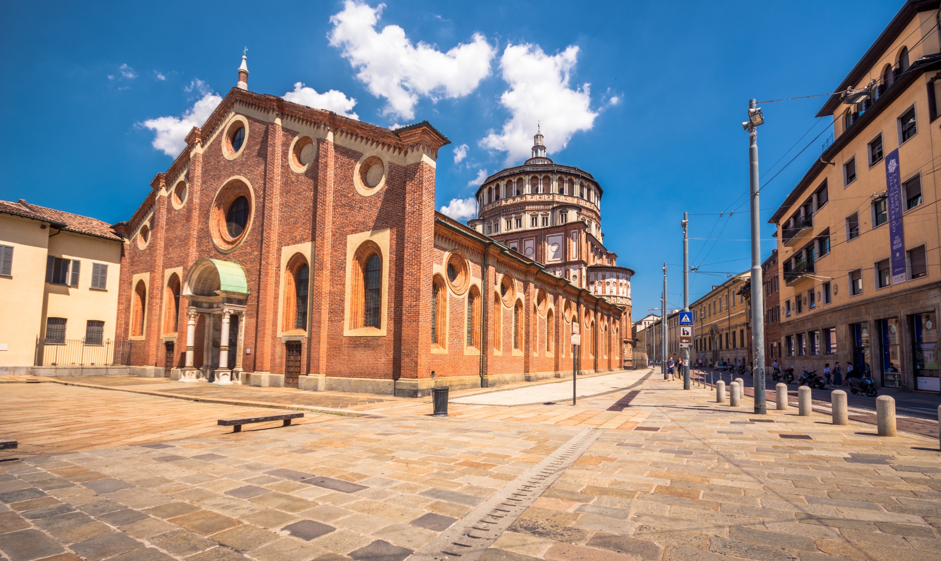 In der Santa Maria delle Grazie befindet sich "Das letzte Abendmahl". Mailand