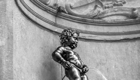 Der Manneken Pis in Brüssel