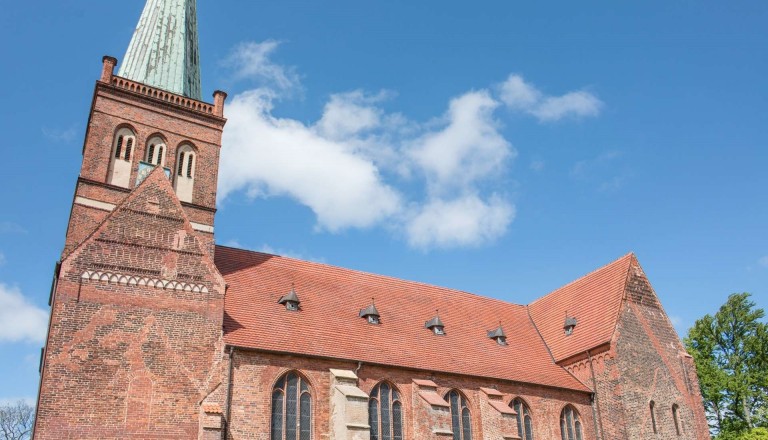 Die Marienkirche in Bergen auf Rügen. Reisen.