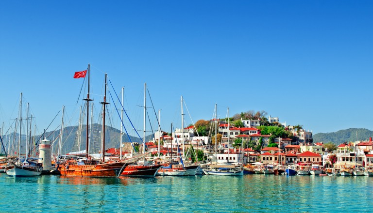 Der malerische Hafen von Marmaris.