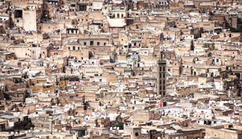 Die Altstadt von Marrakesch in Marokko