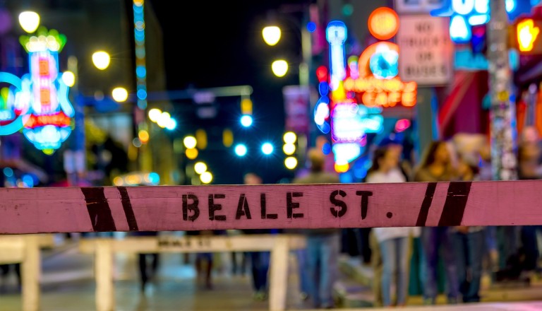 Die Beale Street in Memphis.