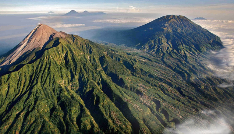 Mount Merapi in Indonesien