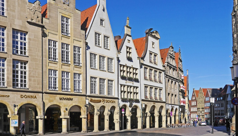 Der Prinzpalmarkt in der Altstadt vom Münster