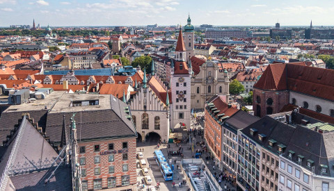 Der Marienplatz in München