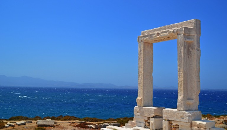 Die Portara von Naxos.