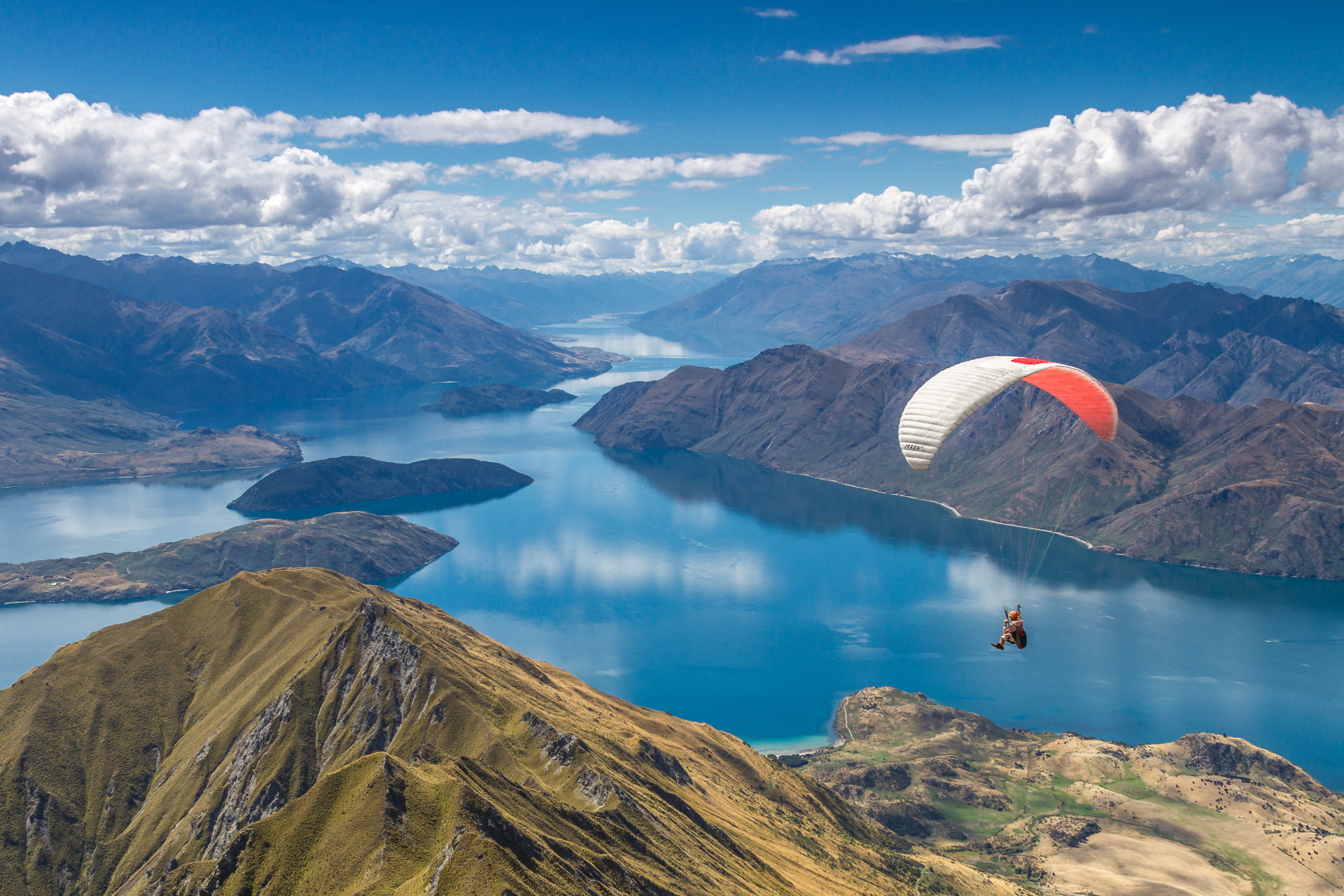 Gleitschirmflug in Neuseeland