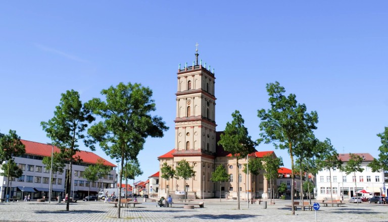 Die Stadtkirche von Neustrelitz.