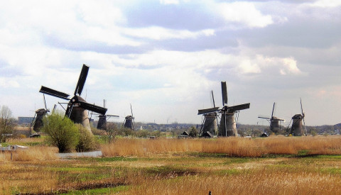 Die Windmühlen von Kinderdijk sind UNESCO-Weltkulturerbe.
