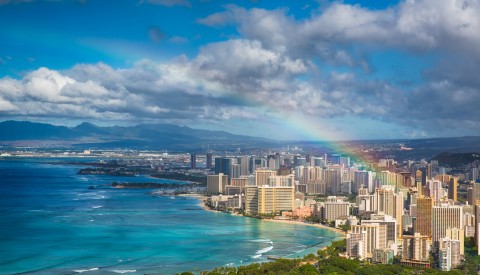 Hochzeitsreise Hawaii Waikiki Beach Oahu Honululu