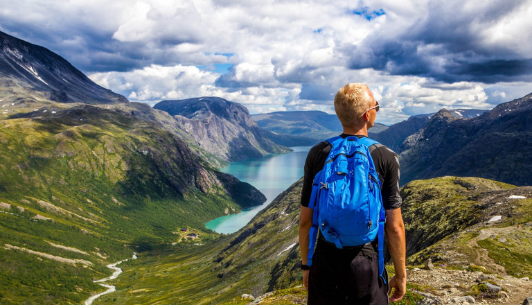 Backpacker in Norwegen