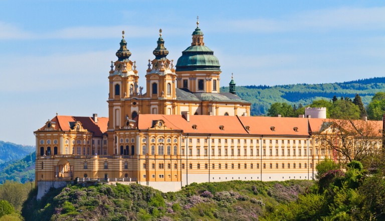 Das Benediktinerstift Melk in Niederösterreich.