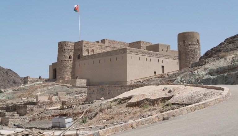 Der Festungspalast von Jabrin im Oman.