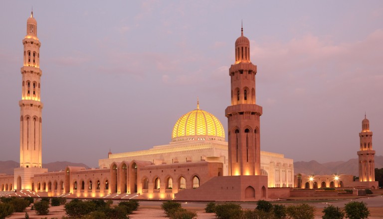 Die Große Sultan-Qabus-Moschee in Maskat.